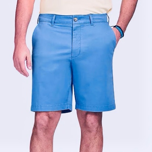 Izod Other - IZOD Saltwater Cobalt Blue 9 1/2" Cotton Stretch Golf Chino Shorts 42 Waist NWT